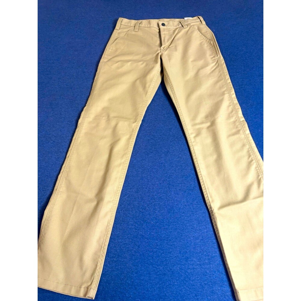 Carhartt Men’s Relaxed Fit Straight Leg Workwear Stretch Pants 31/34Beige